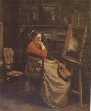 The Studio (mk09), Jean Baptiste Camille  Corot